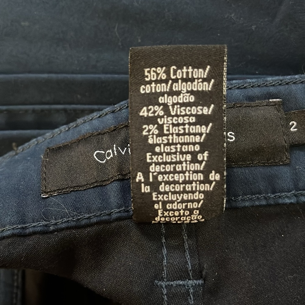 Calvin Klein Dark Blue Skinny pants - Picture 6 of 6